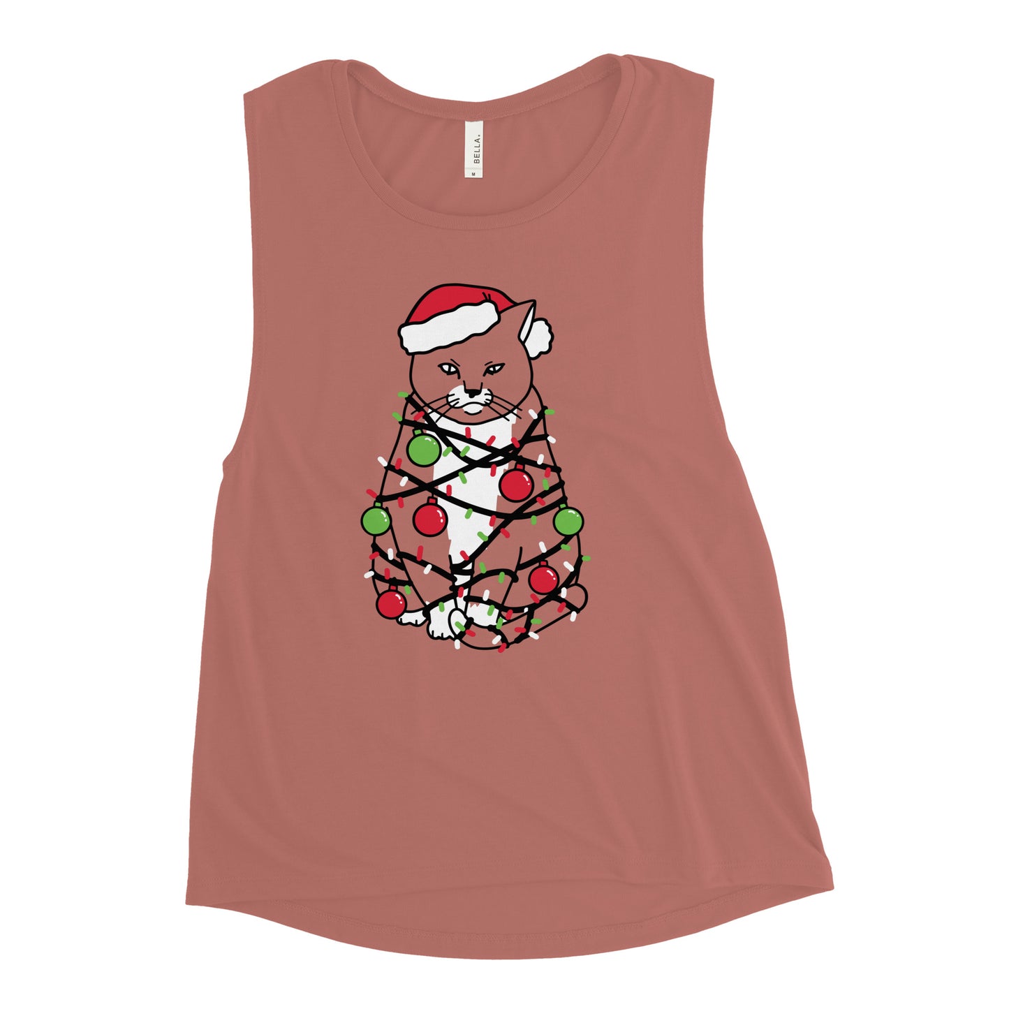 Meowy Christmas Women's Muscle Tank