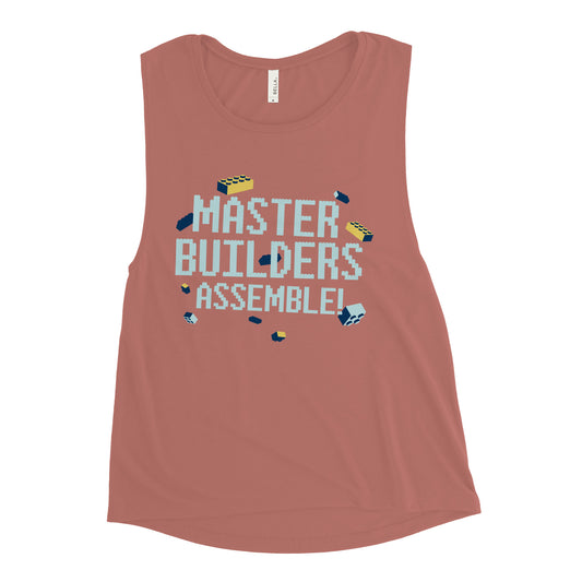 Master Builders Assemble! Women's Muscle Tank