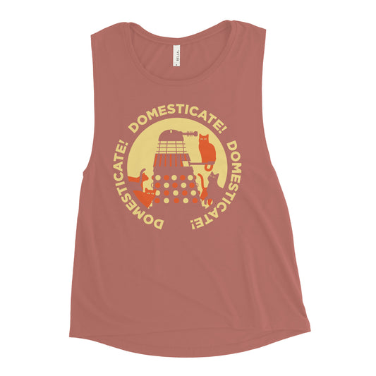 Domesticate! Domesticate! Domesticate! Women's Muscle Tank