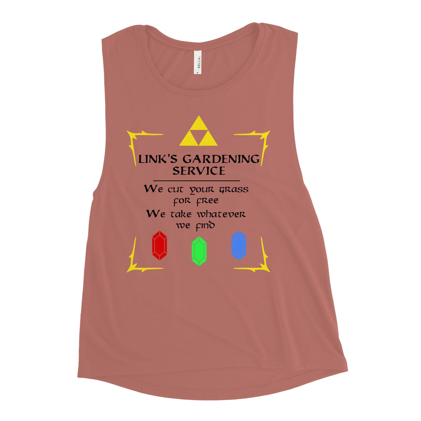 Link's Gardening Service Women's Muscle Tank