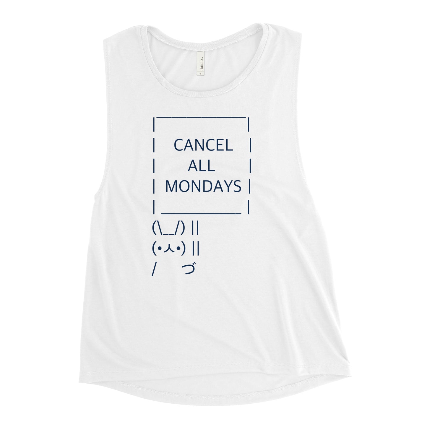 Cancel All Mondays Bunny Women's Muscle Tank