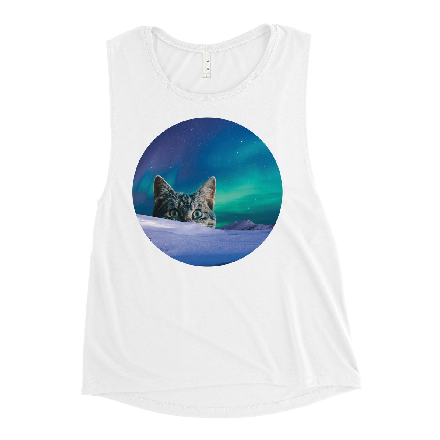 Meowthern Lights Women's Muscle Tank