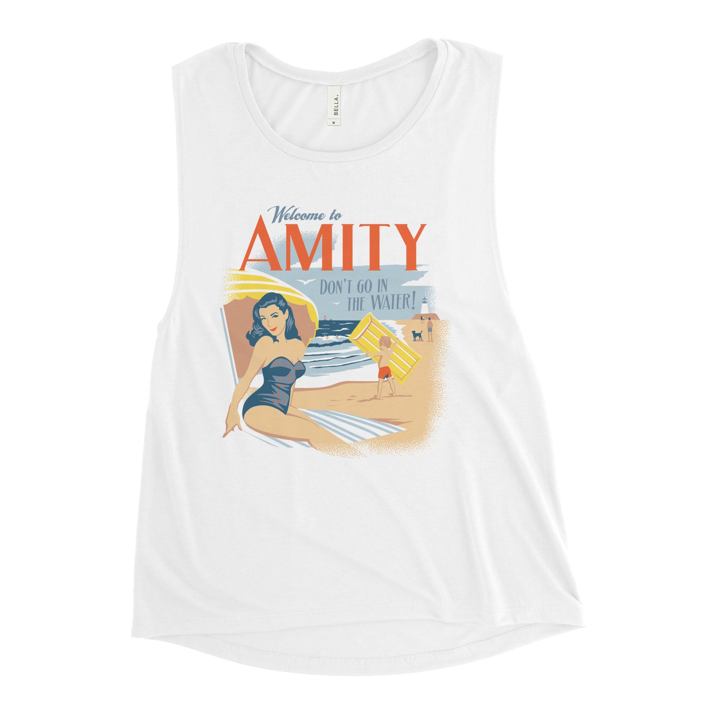 Welcome To Amity Women's Muscle Tank