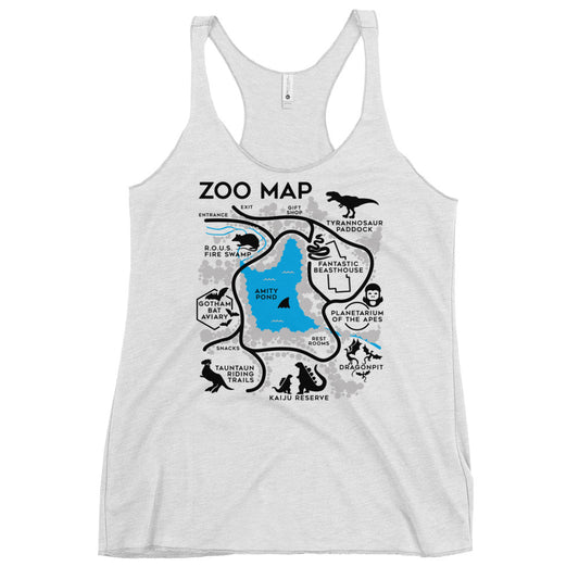 Zoo Map Women's Racerback Tank