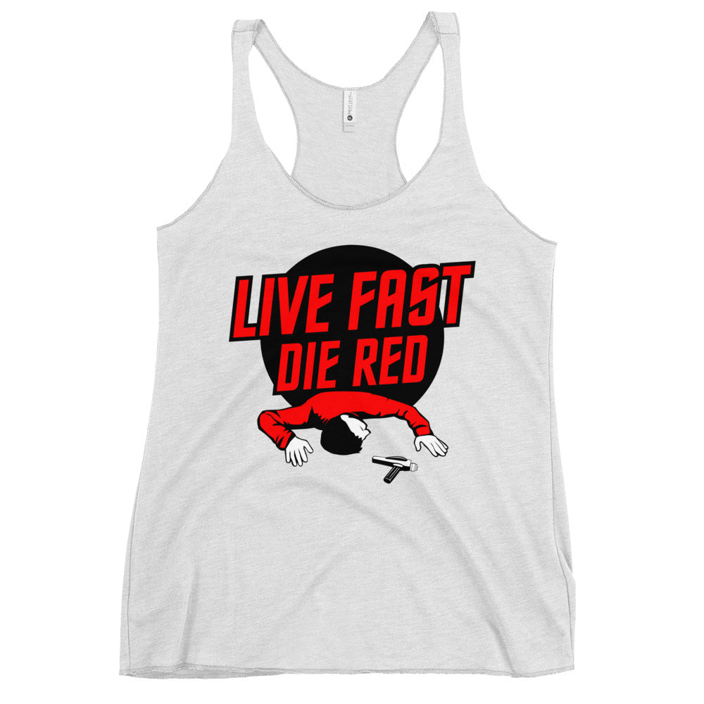 Live Fast Die Red Women's Racerback Tank