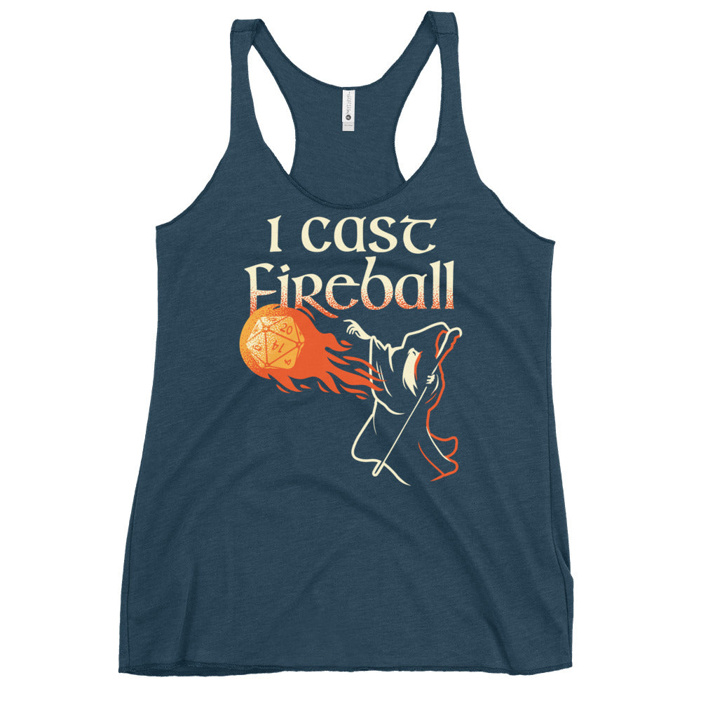 I Cast Fireball Women's Racerback Tank