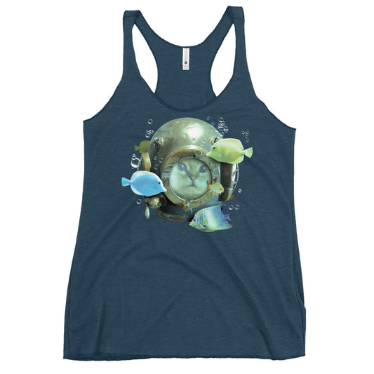 20,000 Purrrs Under The Sea Women's Racerback Tank