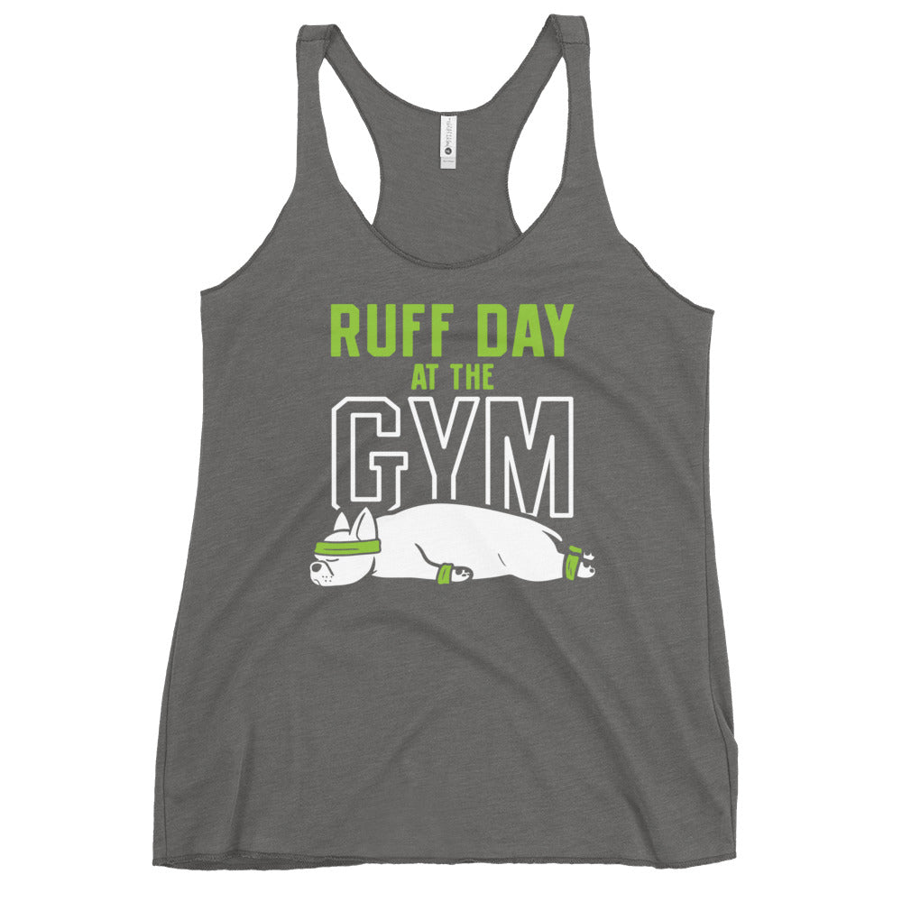 Ruff Day At The Gym Women's Racerback Tank