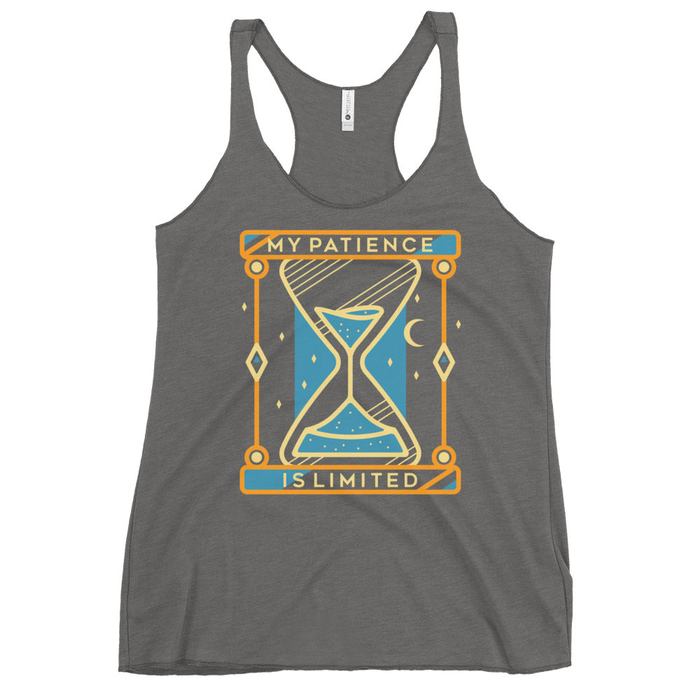 My Patience Is Limited Women's Racerback Tank