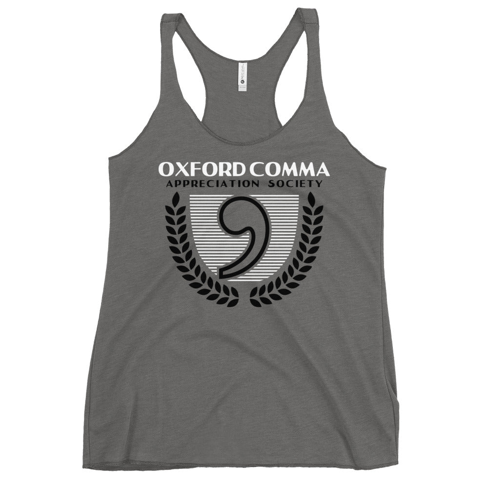 Oxford Comma Appreciation Society Women's Racerback Tank