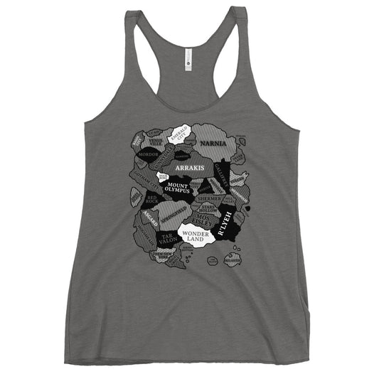 World Map Women's Racerback Tank