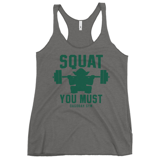 Squat You Must Women's Racerback Tank