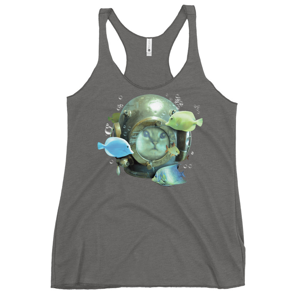 20,000 Purrrs Under The Sea Women's Racerback Tank