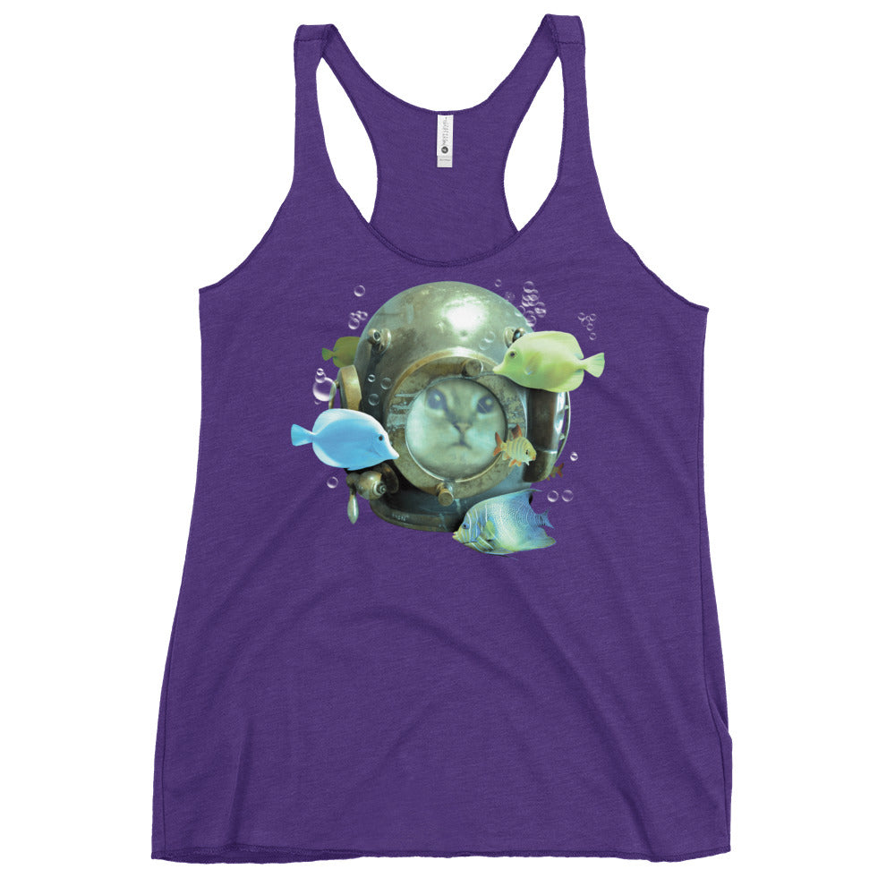 20,000 Purrrs Under The Sea Women's Racerback Tank