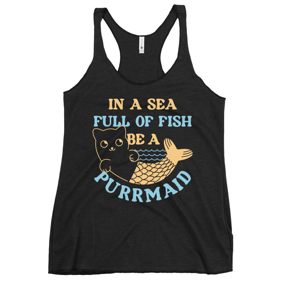 Be A Purrmaid Women's Racerback Tank