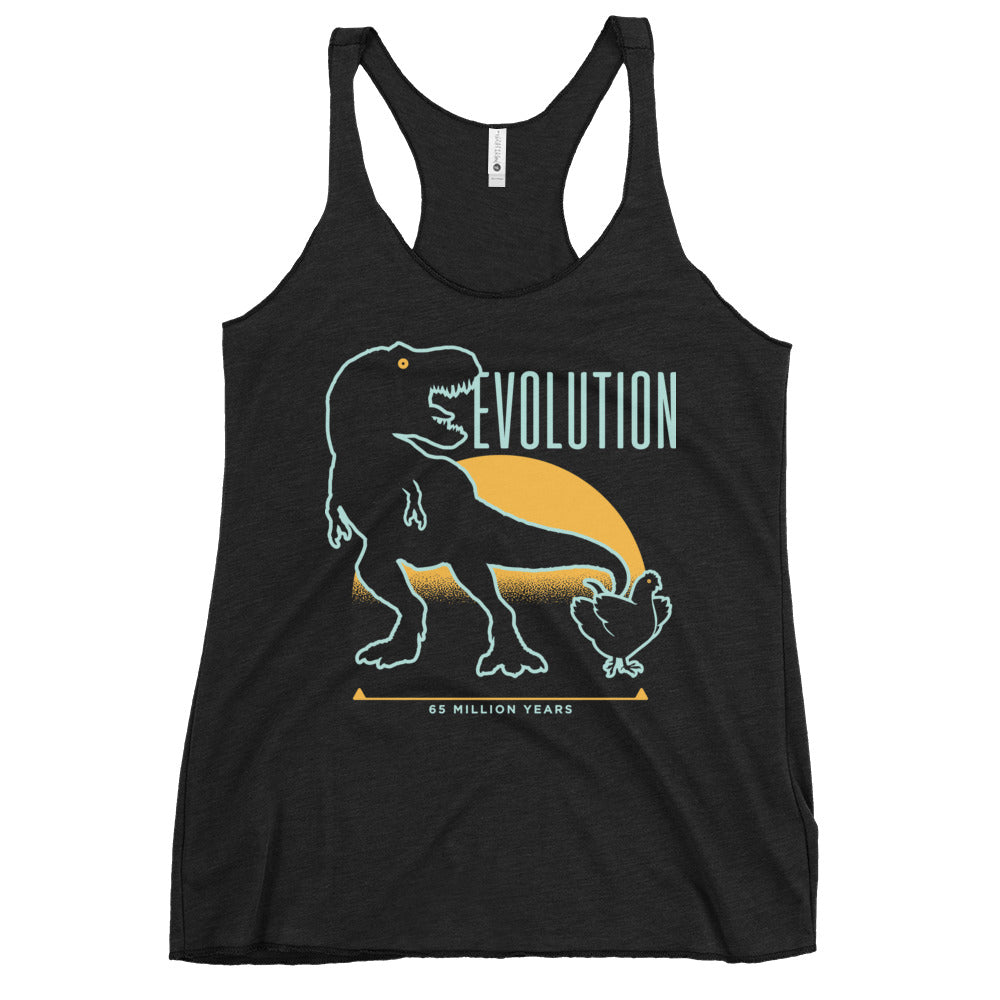 Dinosaur Evolution Women's Racerback Tank