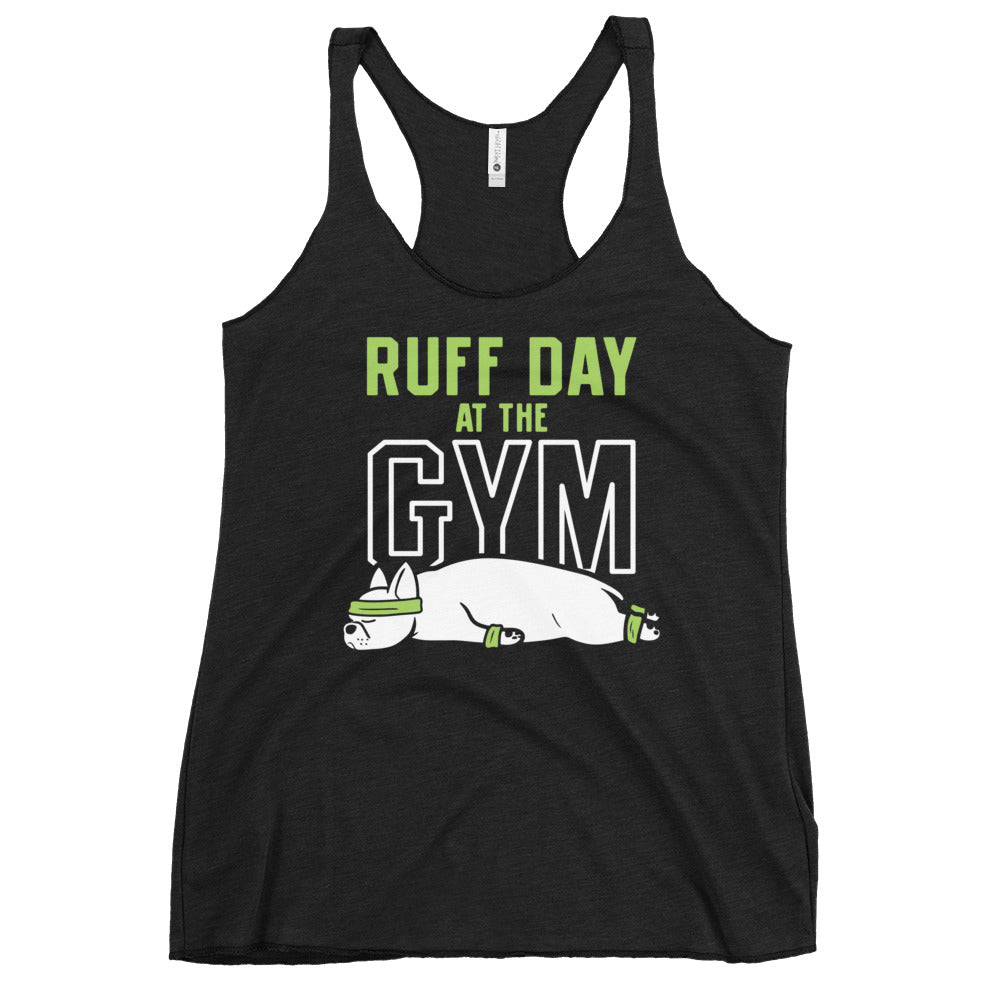 Ruff Day At The Gym Women's Racerback Tank