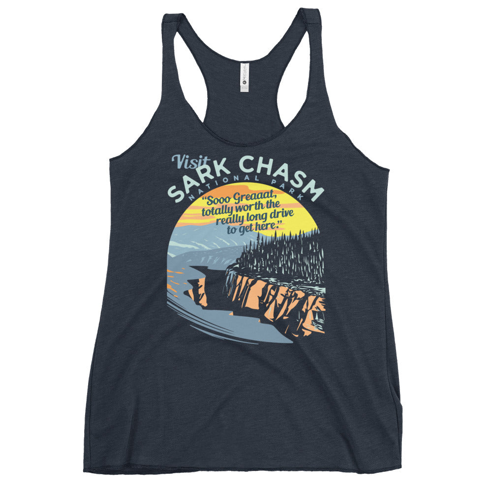 Visit Sark Chasm Women's Racerback Tank