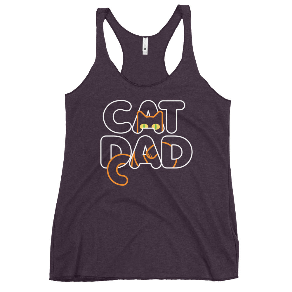 Cat Dad Women's Racerback Tank