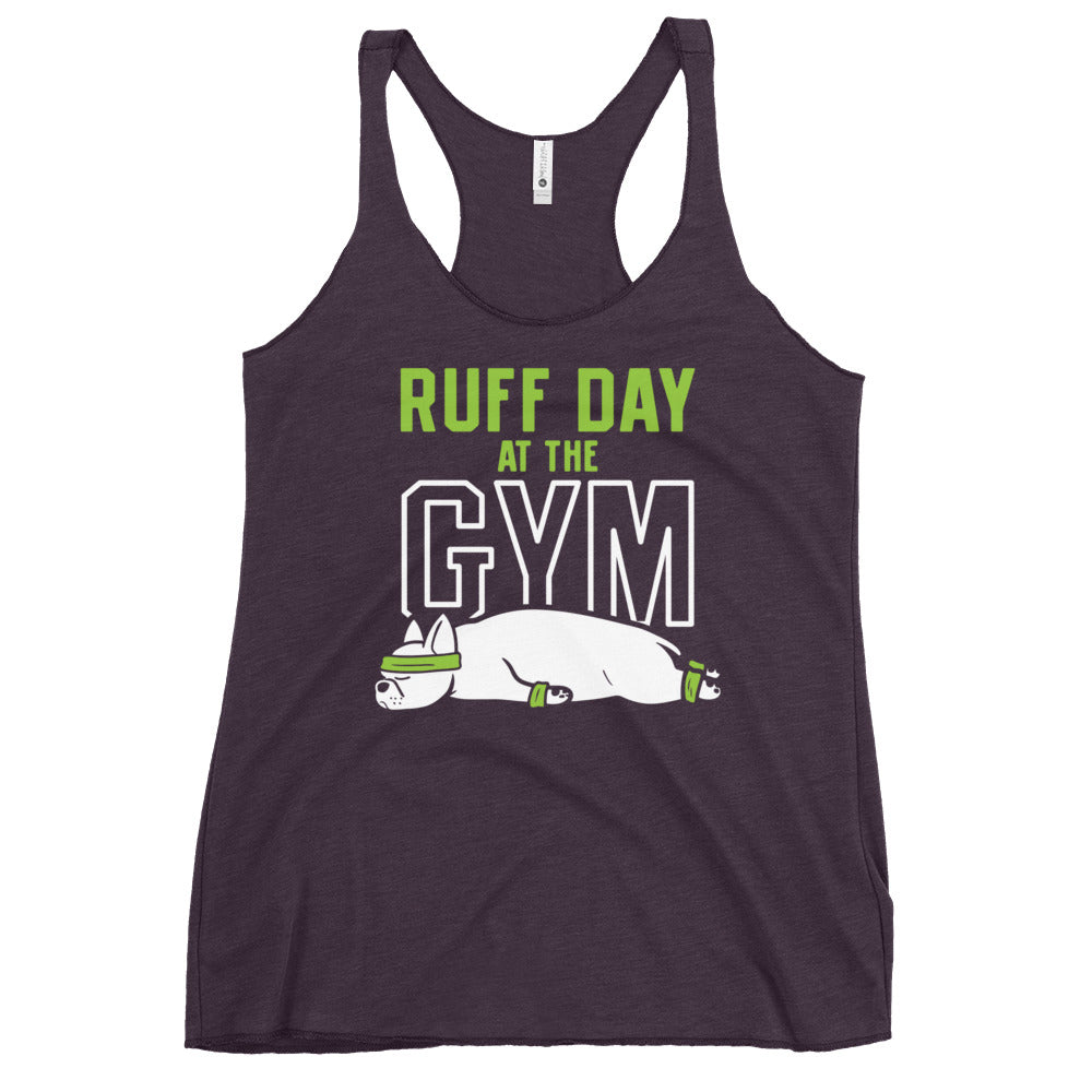 Ruff Day At The Gym Women's Racerback Tank