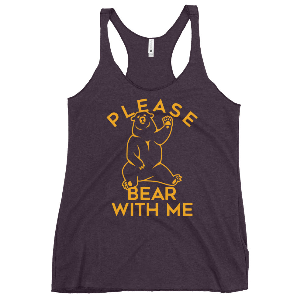 Please Bear With Me Women's Racerback Tank