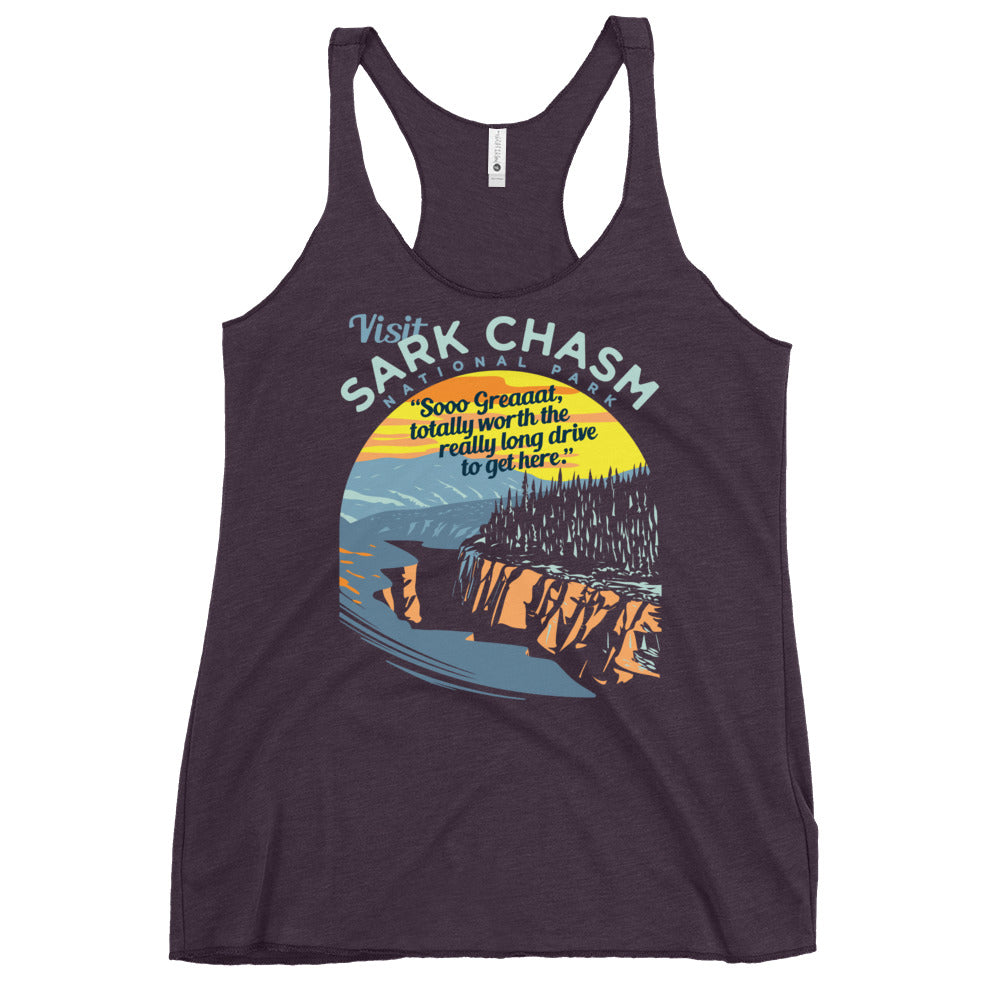 Visit Sark Chasm Women's Racerback Tank