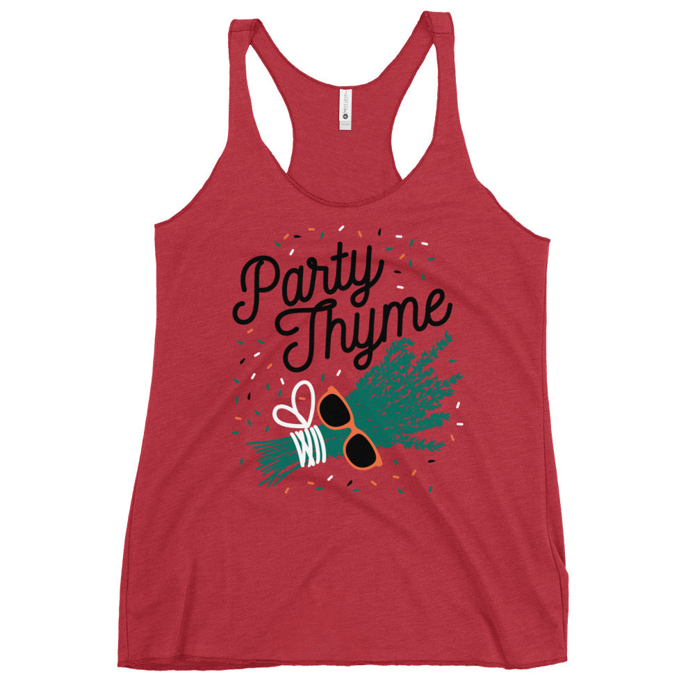 Party Thyme Women's Racerback Tank