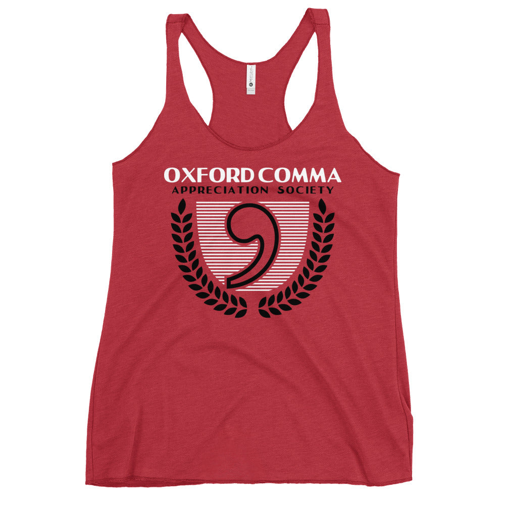 Oxford Comma Appreciation Society Women's Racerback Tank