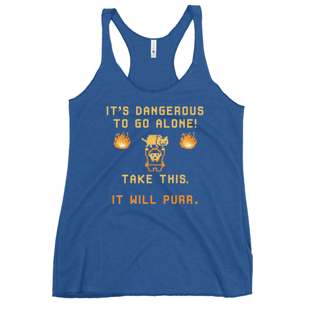 It's Dangerous To Go Alone Women's Racerback Tank