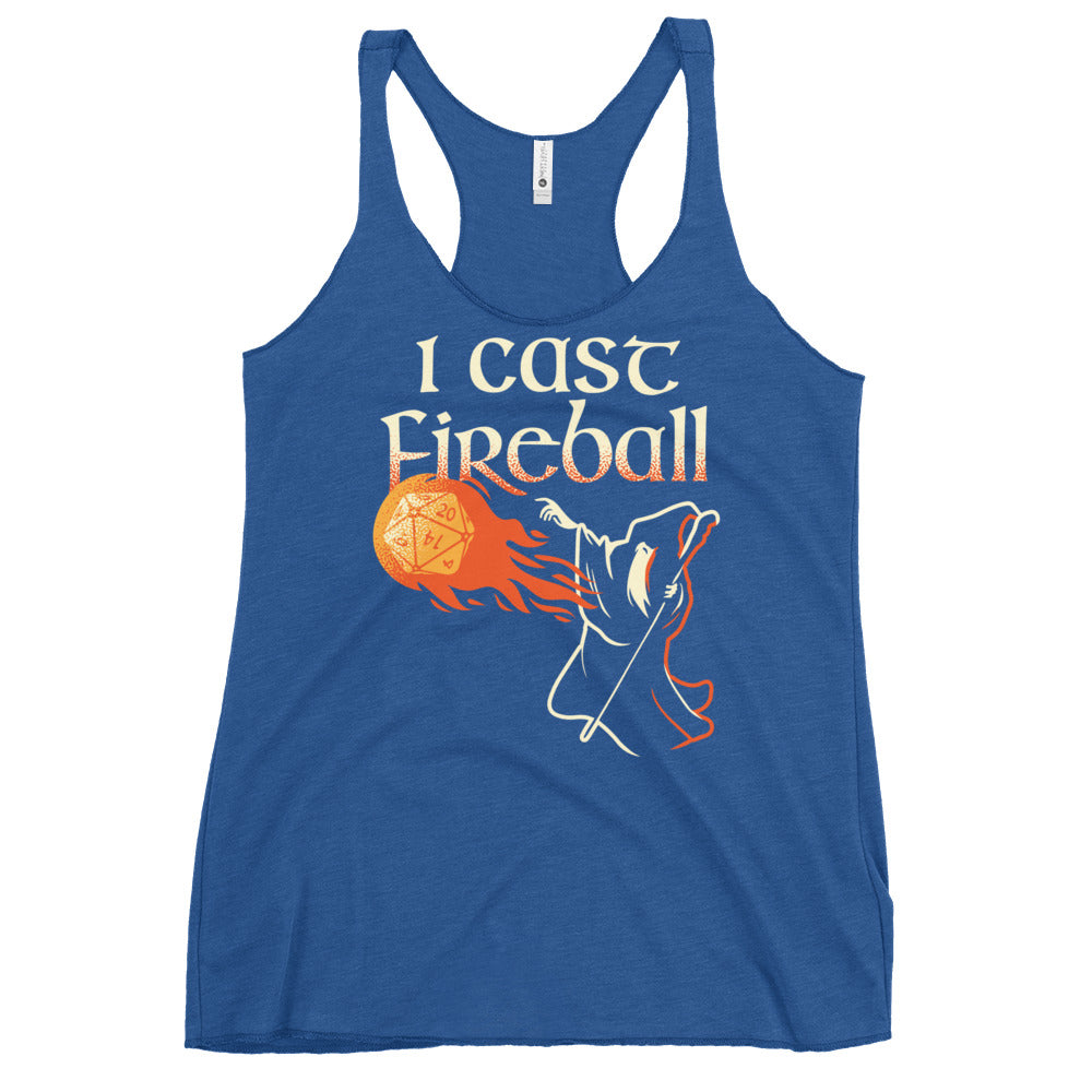 I Cast Fireball Women's Racerback Tank