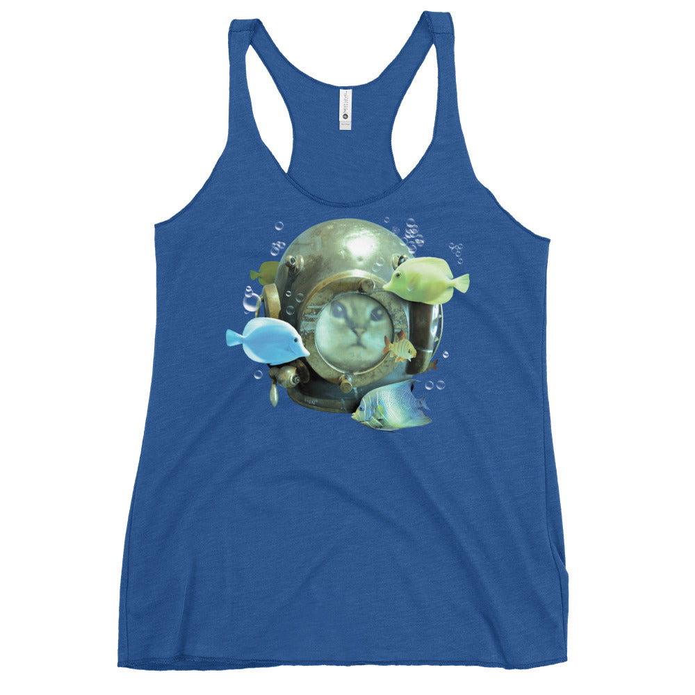 20,000 Purrrs Under The Sea Women's Racerback Tank