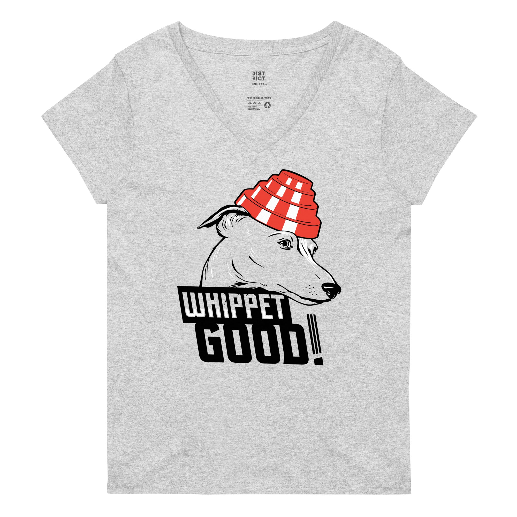 Whippet Good Women s V Neck Tee