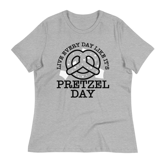 Live Every Day Like It's Pretzel Day Women's Signature Tee