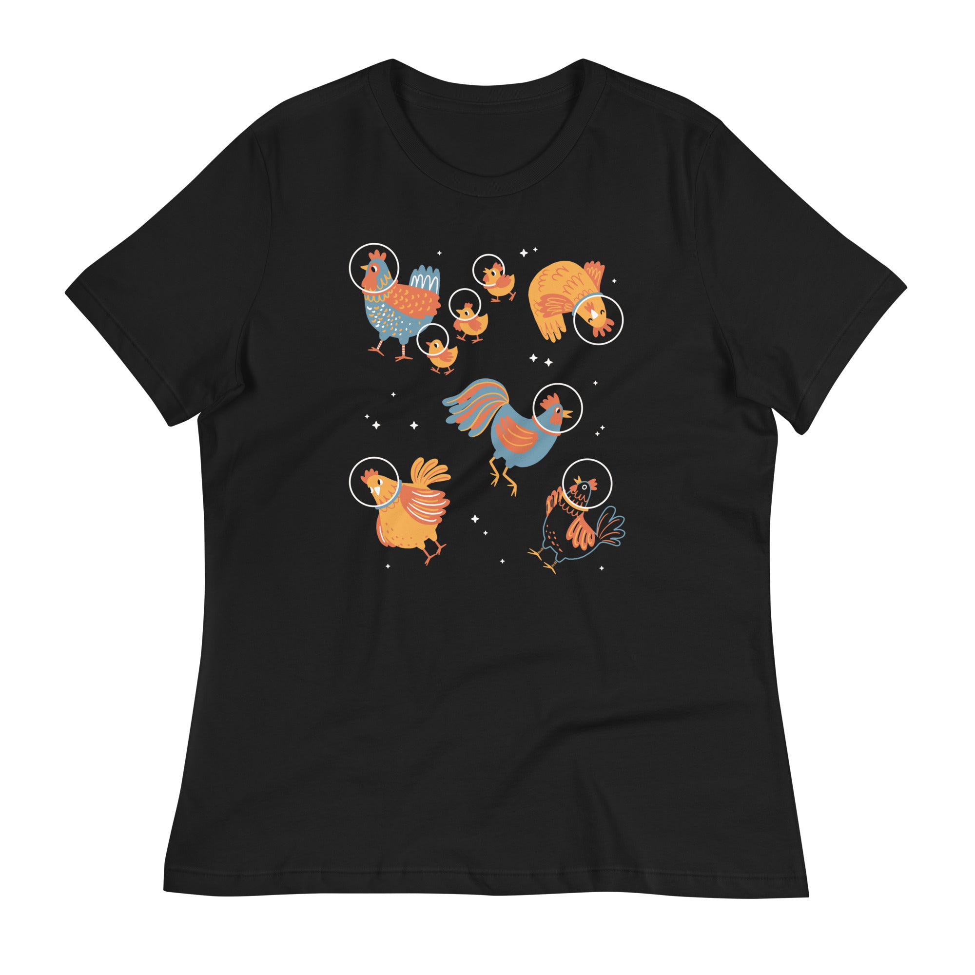 Chickens In Space Womens Signature Tee