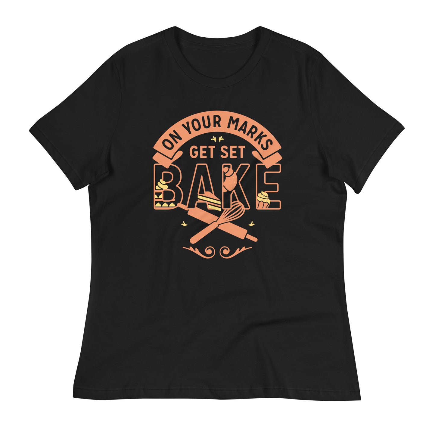 On Your Marks Get Set Bake Women's Signature Tee