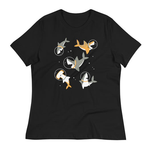 Sharks In Space Women's Signature Tee