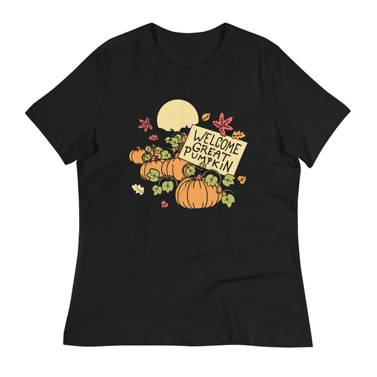 Welcome Great Pumpkin Women's Signature Tee