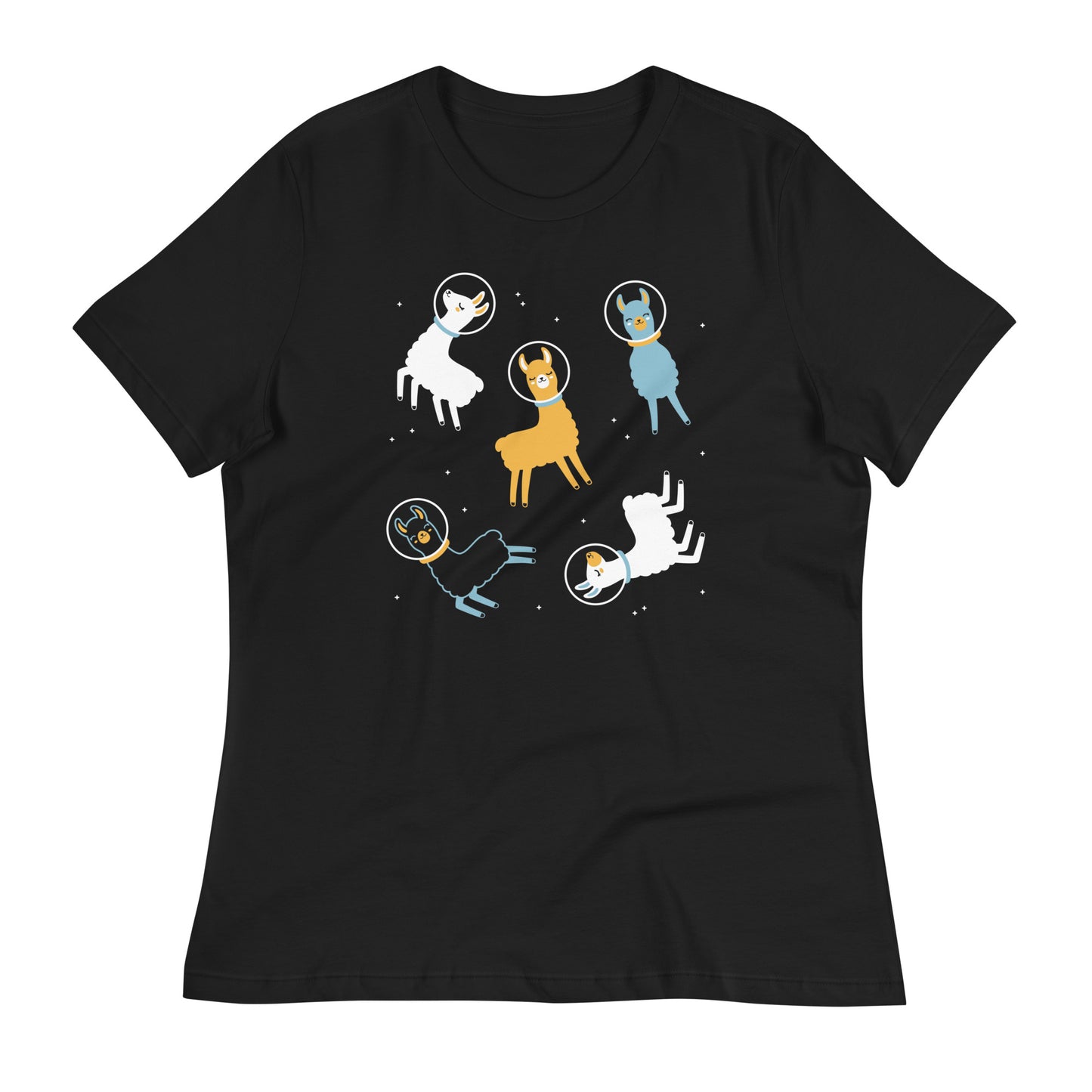 Llamas In Space Women's Signature Tee