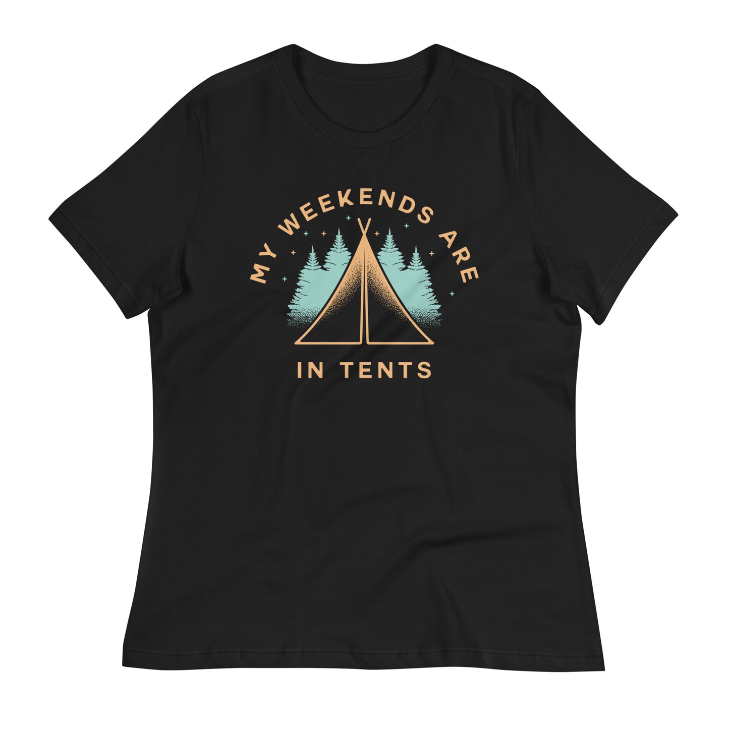 My Weekends Are In Tents Women's Signature Tee