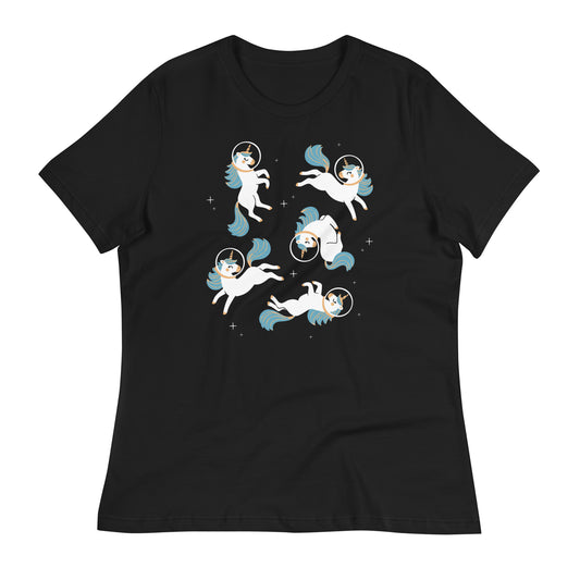 Unicorns In Space Women's Signature Tee