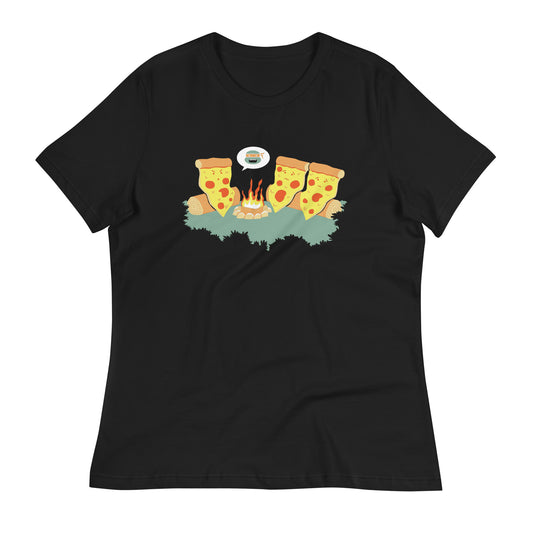 Pizza Campfire Story Women's Signature Tee