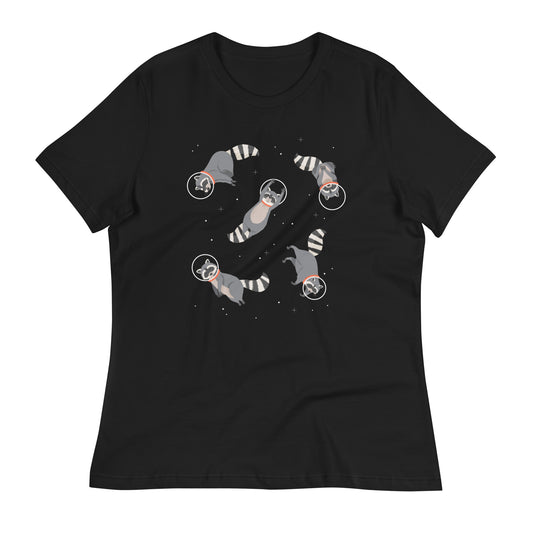 Raccoons In Space Women's Signature Tee