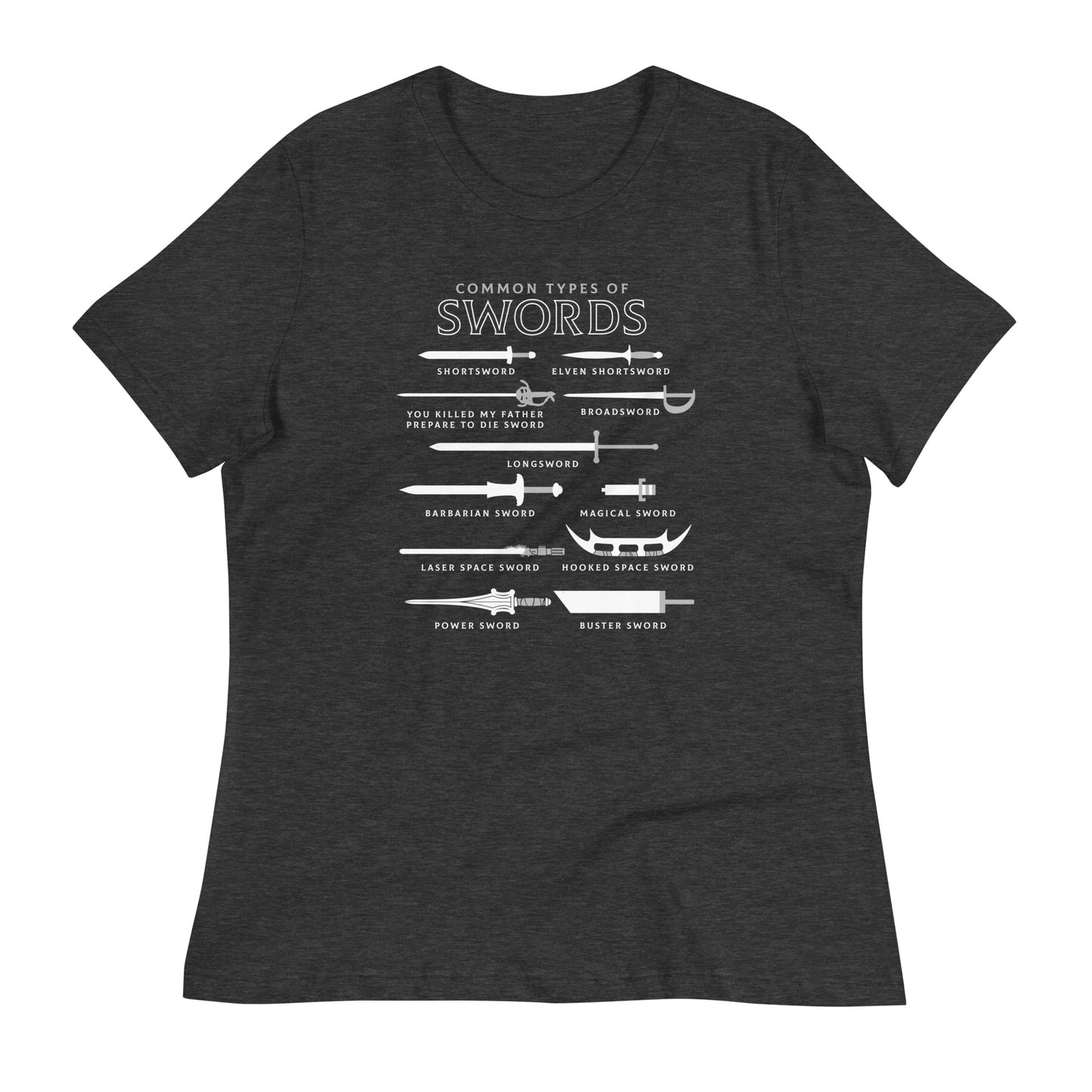 Common Types Of Swords Women's Signature Tee