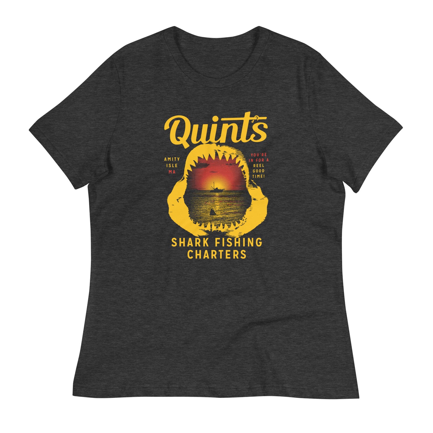 Quint's Shark Fishing Charters Women's Signature Tee