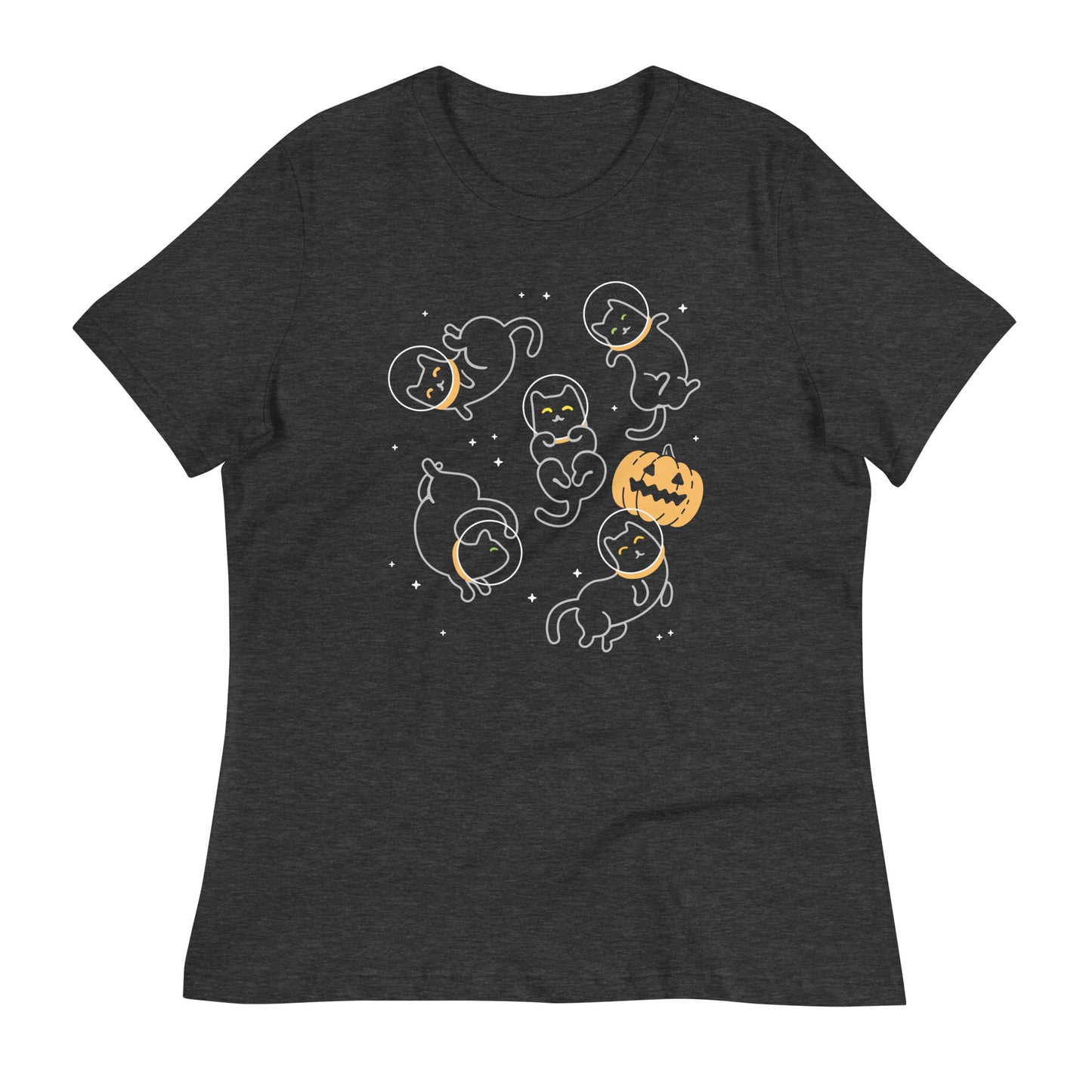 Cat Halloween In Space Women's Signature Tee