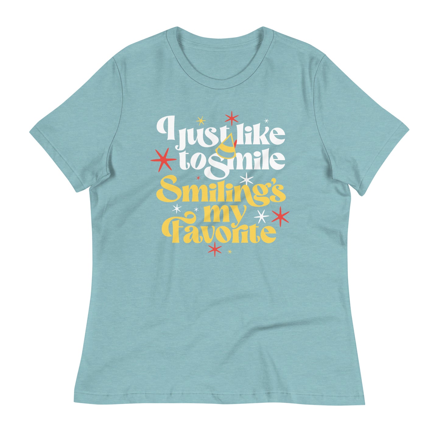 I Just Like To Smile Smiling's My Favorite Women's Signature Tee