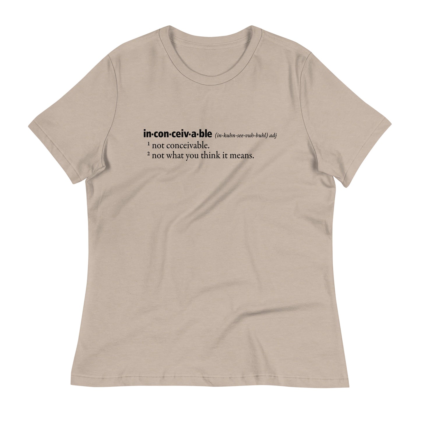 Inconceivable Definition Women's Signature Tee