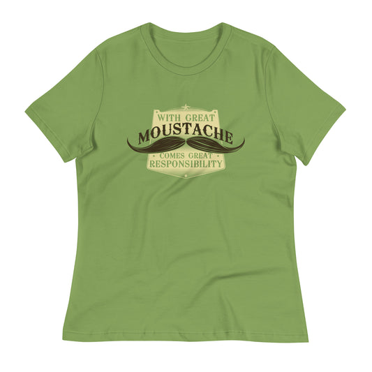 With Great Moustache Women's Signature Tee