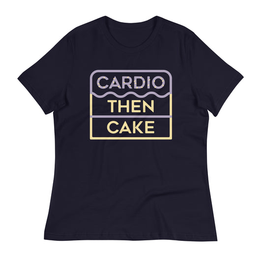 Cardio Then Cake Women's Signature Tee