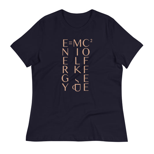 Energy Equals Milk Times Coffee Squared Women's Signature Tee